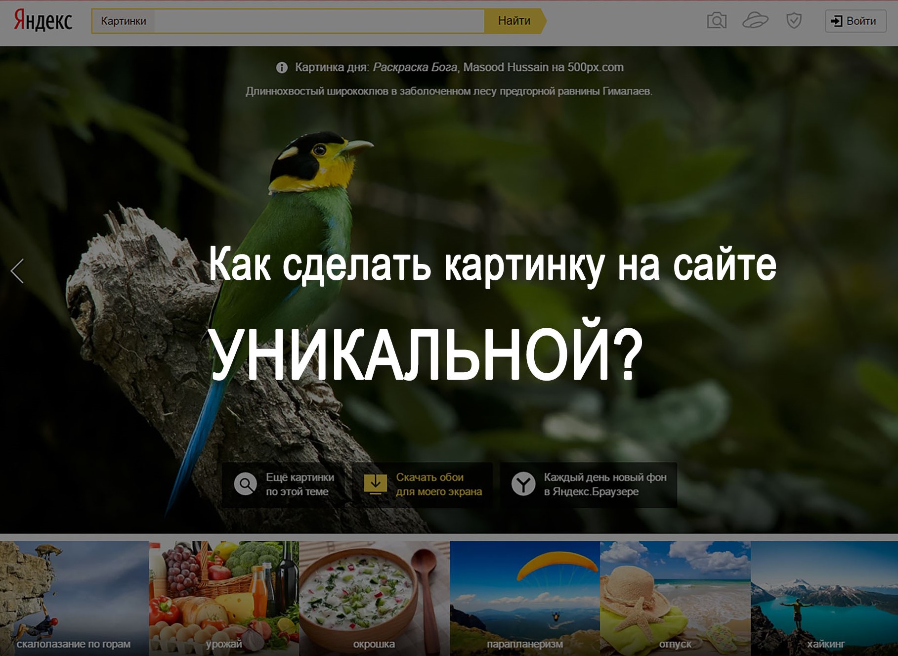 Уникальный сайт. Как сделать Яндекс с картинкой. Как сделать картинку уникальной для поисковиков. Как сделать картинку. Как сделать картинку уникальной.